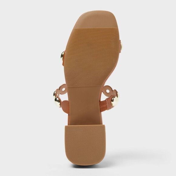 A New Day - Women’s Caity Sandals with Memory Foam Insole - A  Cognac - Picture 4 of 4